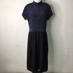 Maje Womens Blue Short Sleeve Dress Size 40 / Large